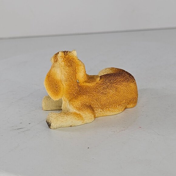 Vintage Goat Figurine Fawn White By Corlett Collectables - Picture 3 of 8